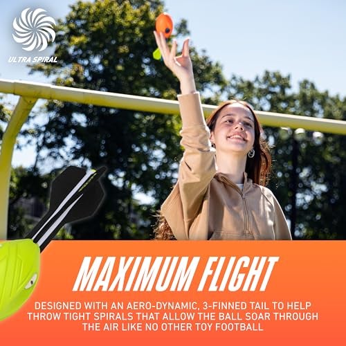 Franklin Sports NERF Vortex Foam Football Dual Power Pack - NERF Ultra Grip + Pocket Vortex Set - Perfect Kids Toy for Pool + Beach Football Fun - Indoor + Outdoor Ball Toy for Kids - Image 3