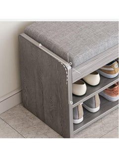 Multi-functional shoe bench entryway bench household shoe rack with seating three-layer flip cover design entryway long bench with shoe cabinet all-in-one shoe cabinet bench. (Grey 80X30X5cm) - pzsku/Z391A9DF5E8FB02DB546EZ/45/_/1726229858/f982ee95-2460-410e-a7ab-c84f6e3b53ed