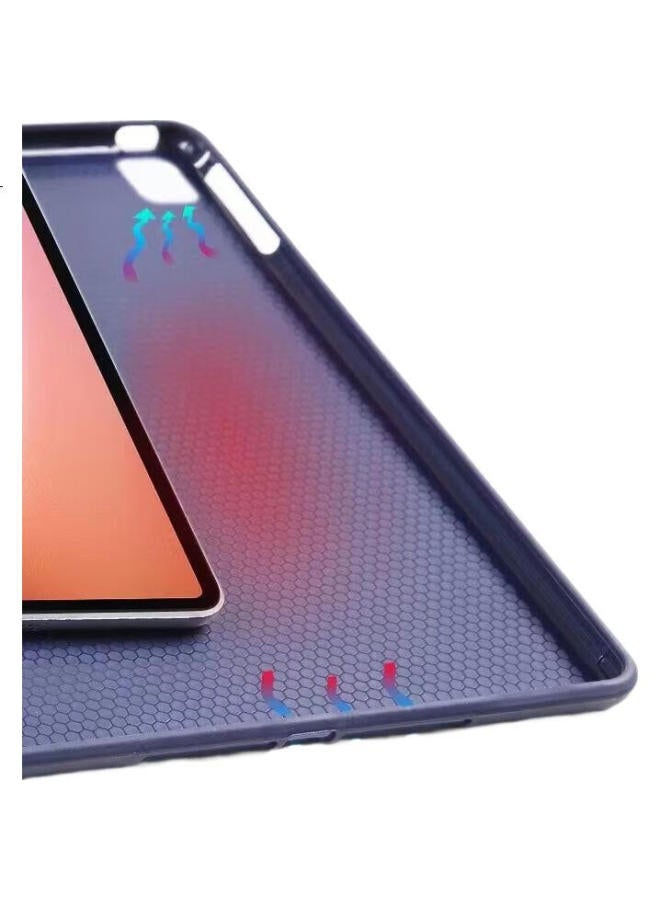 Hboalg Huibao Long Compatible With Xiaomi Pad 7/7 Pro Protective Case Model Xiaomi 7/7 Pro Protective Cover, 11.2-Inch Full Protection Shockproof Slim Leather Case With Sleep/Wake Function, Blue - Image 2