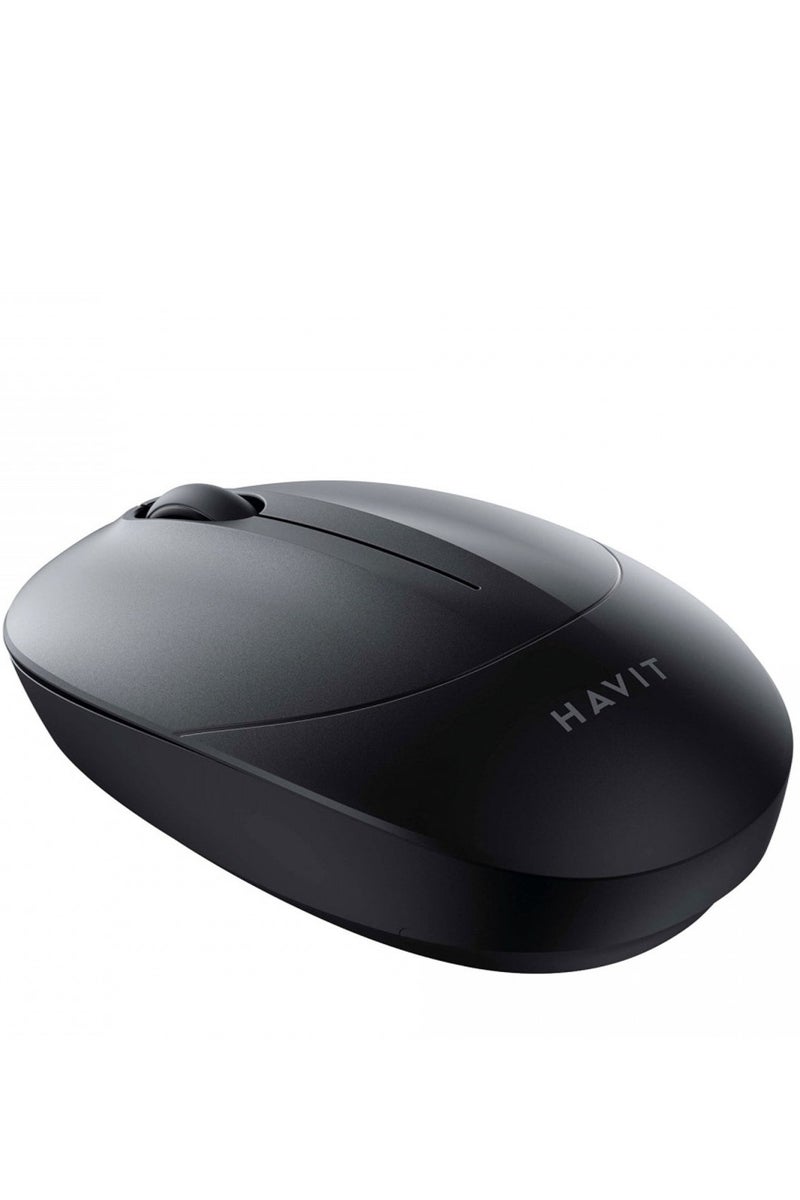 havit 2.4GHz Wireless Mouse 1600 DPI - Comfortable and Silent Optical Mouse with USB Receiver, Plug and Play, Long Battery Life, 47g Lightweight Design, Energy Saving, Precise and Smooth Control, Durable up to 3 Million Clicks, Compatible with Laptop, PC, Windows, Mac, Chromebook, Linux (Black) - Image 3