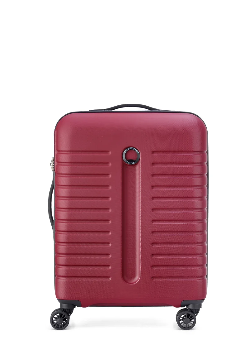DELSEY Iroise Hardcase Double wheel trolley luggage bag 66cm/26Inch, 3.8kg, 69L - Red, Medium