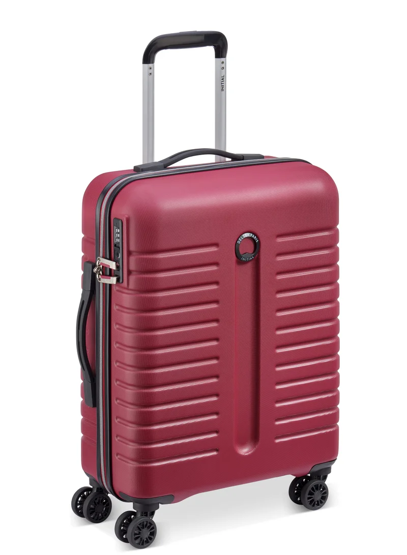 DELSEY Iroise Hardcase Double wheel trolley luggage bag 66cm/26Inch, 3.8kg, 69L - Red, Medium