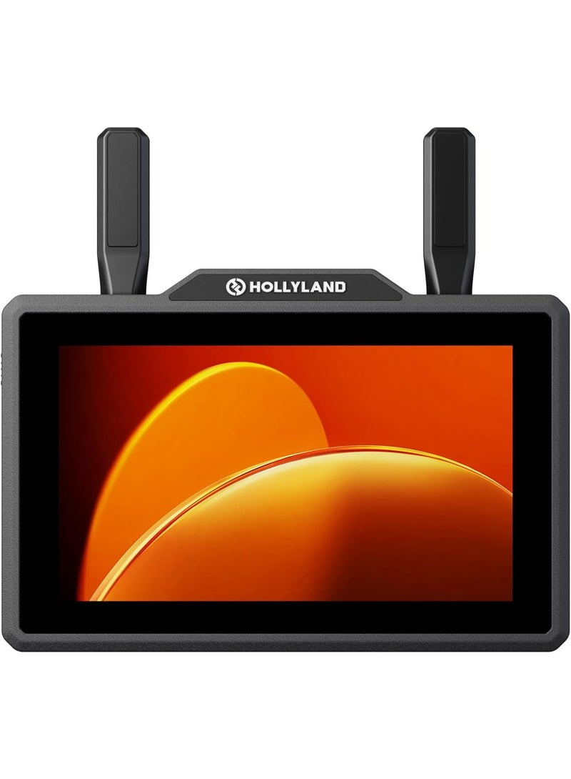 Hollyland Pyro 5 Wireless Video Transmitter Receiver and 5.5 Inch Camera Field Monitor HDMI SDI 1300ft Range 60ms Latency Dual Band Auto Hopping with Waveform LUTs Recording Vector Scope - Image 1