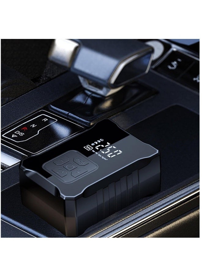 ضاغط هواء محمول لتضخيم الإطارات 150PSI مضخة هواء سلكية لإطارات السيارات، مضخة أوتوماتيكية 12 فولت مع مقياس ضغط رقمي، مضخة هواء سريعة التضخيم مع ضوء LED للطوارئ للسيارة/الدراجة النارية/الدراجة/الكرة - Image 4