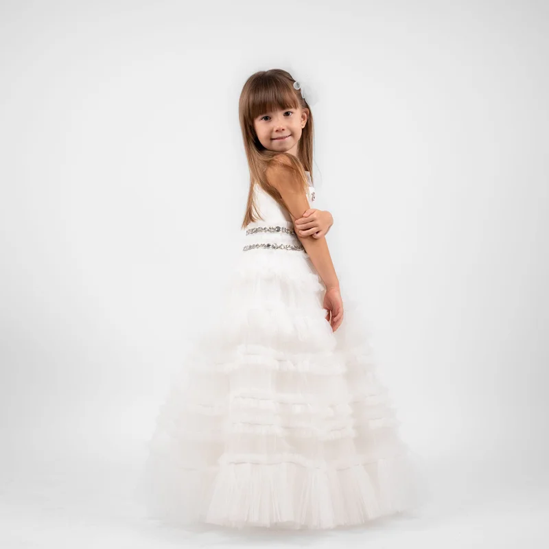 Via Bambino GAGA White Dress 23M10