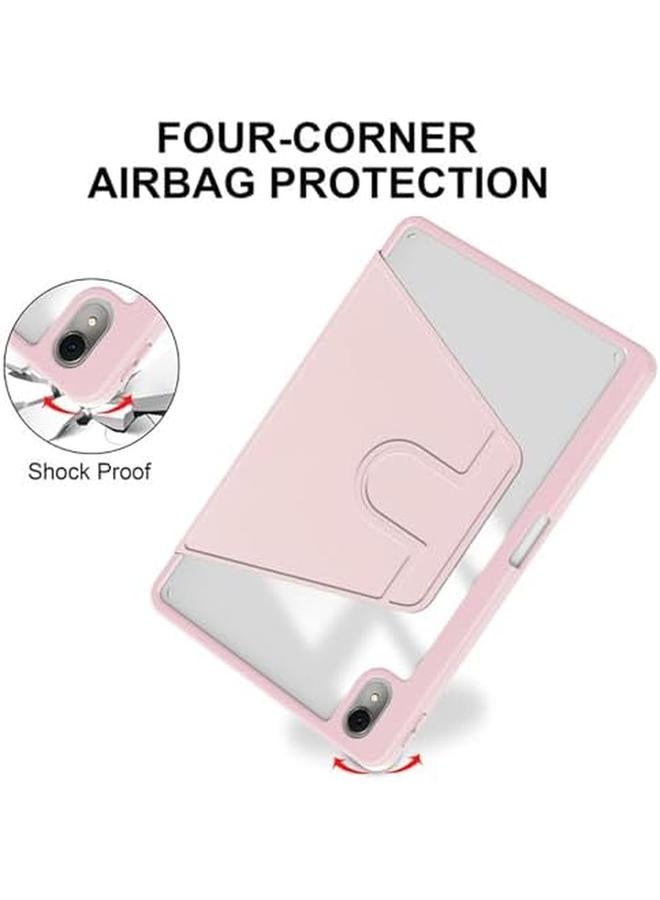 erorex Tablet Case Compatible With Huawei Matepad 11.5"S 2024 Cover Clear Acrylic Multi Angle Hard Pc Case With Pen Holder Protective Stand Cover (Pink)  - Image 2