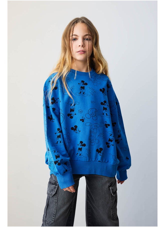 Girl Oversize Fit Crew Neck Long Sleeve Knitted Sweat Shirt - pzsku/Z391B0B62CEE751BEA985Z/45/_/1735653345/ccb3fd10-d065-46b9-ab08-950e33324041