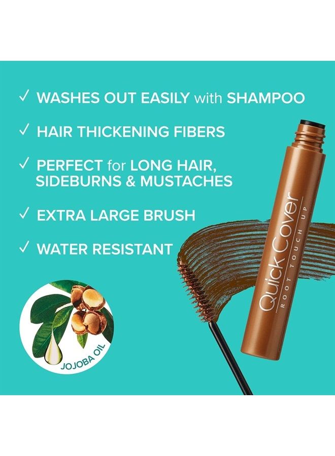 KISS RED بواسطة Kiss ماسكارا لتغطية الجذور السريعة 2PCS مقاومة للماء خافي عيوب مؤقت للشيب فرشاة للشعر واللحية (بني متوسط) - Image 3