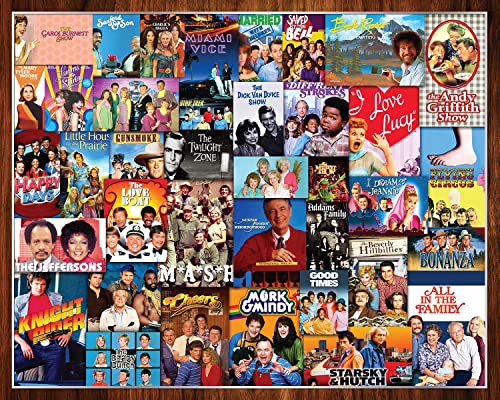 Springbok Majestic Value Brand 1000 Piece Jigsaw Puzzle Featuring Television Classics Throughout The Years - Image 1