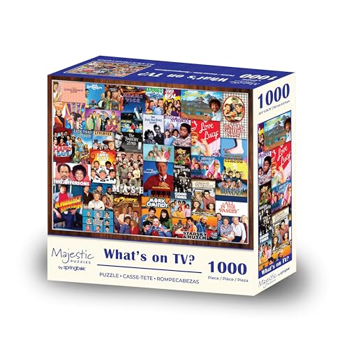 Springbok Majestic Value Brand 1000 Piece Jigsaw Puzzle Featuring Television Classics Throughout The Years - Image 5