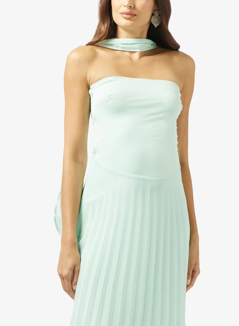 Ella Limited Edition  Bandeau Dress With Pleats for Women | Best Price UAE