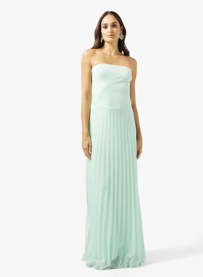 Ella Limited Edition  Bandeau Dress With Pleats for Women | Best Price UAE