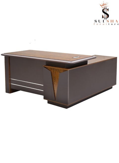 Boss Office Table Wooden Office Desk office LShape Computer Table 160cm
