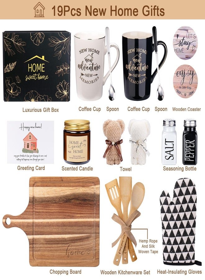 Ithmahco 19Pcs House Warming Gifts New Home, New Home Essentials For Couple, Women, Homeowners, Neighbor, First Apartment Gift, Prefect For Newly Wed, Anniversary, Bridal Shower, Housewarming, Mr And Mrs Gifts - Image 3