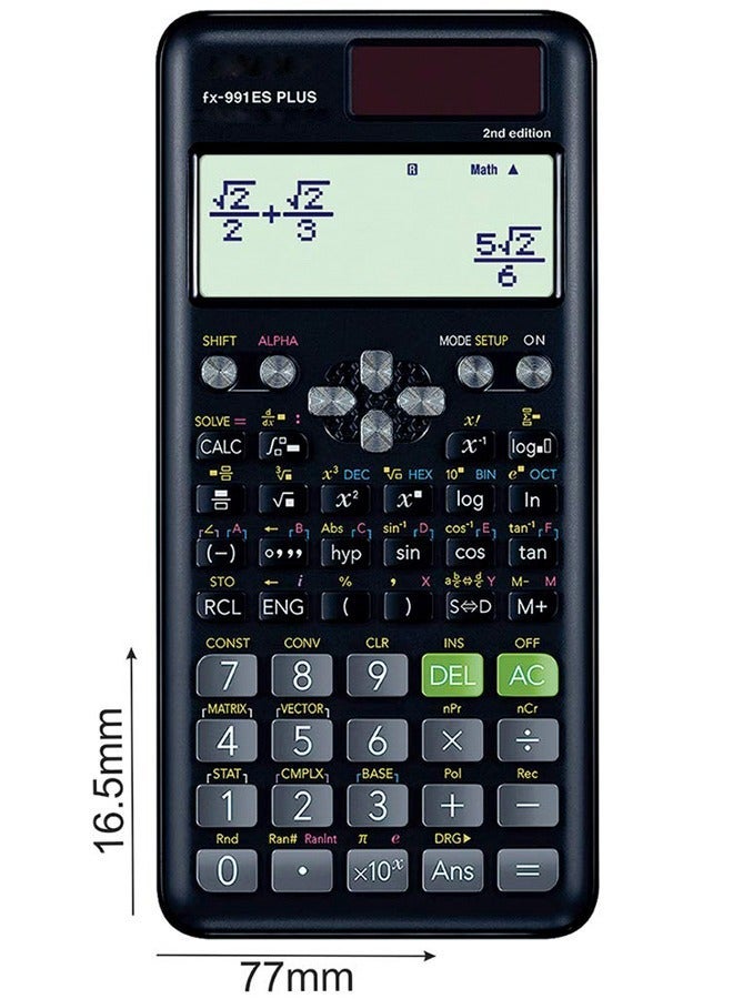 Fx-991Es Plus 2nd Edition Scientific Calculator Black - Image 3