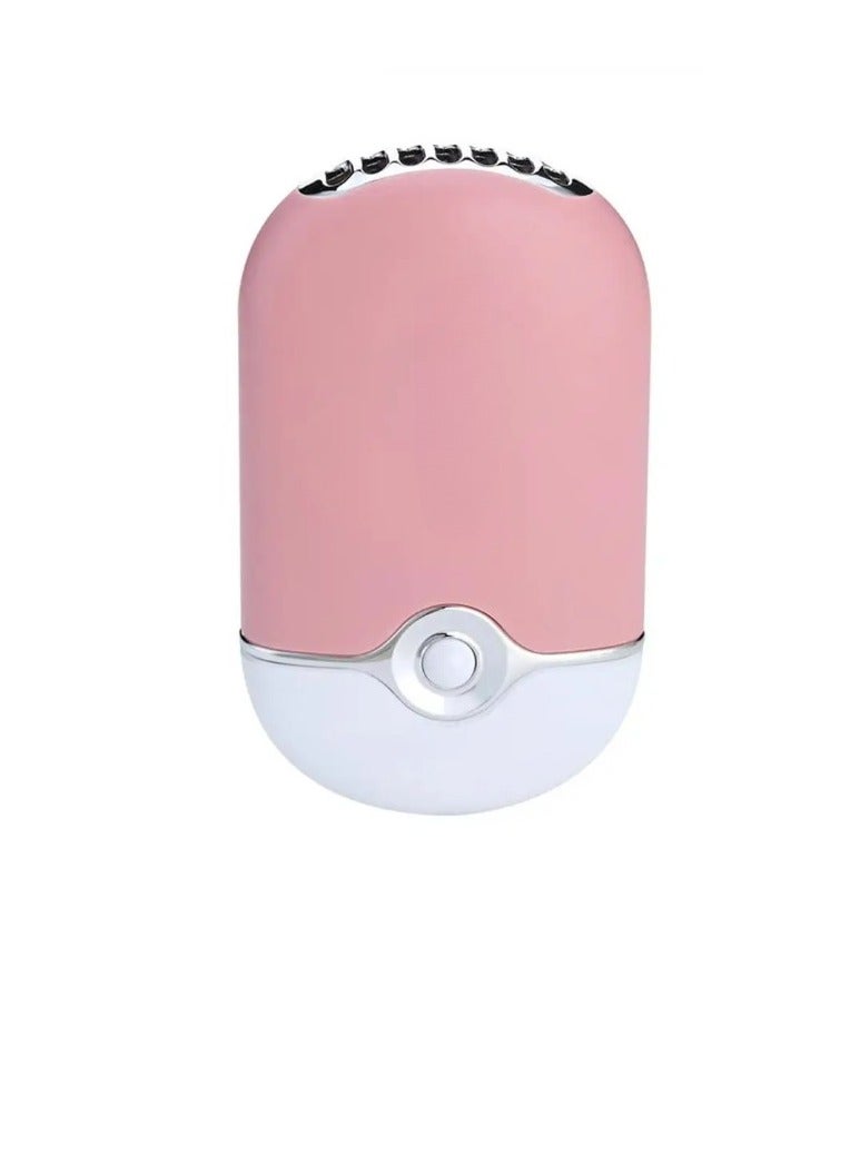 AROAQ Hot Mini Portable Eyelash Fan, USB Rechargeable Eyelash Blower, Adjustable Fast Dry Eyelash Glue Dryer Fan, Durable Air Conditioning Small Fan Blower For Eyelashes Nail Polish, (Light Pink) - Image 1