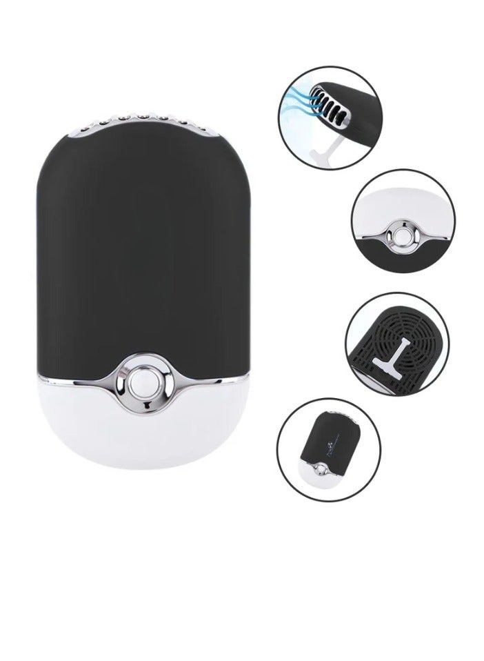 AROAQ Hot Mini Portable Eyelash Fan, USB Rechargeable Eyelash Blower, Adjustable Fast Dry Eyelash Glue Dryer Fan, Durable Air Conditioning Small Fan Blower For Eyelashes Nail Polish, (Light Pink) - Image 2