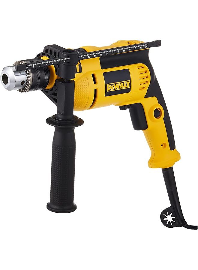 DEWALT 750W 13Mm Percussion Drill With Variable Speed Switch For Drilling Concrete Metal Wood Yellow Black Dwd024 B5 3 Year - Image 1