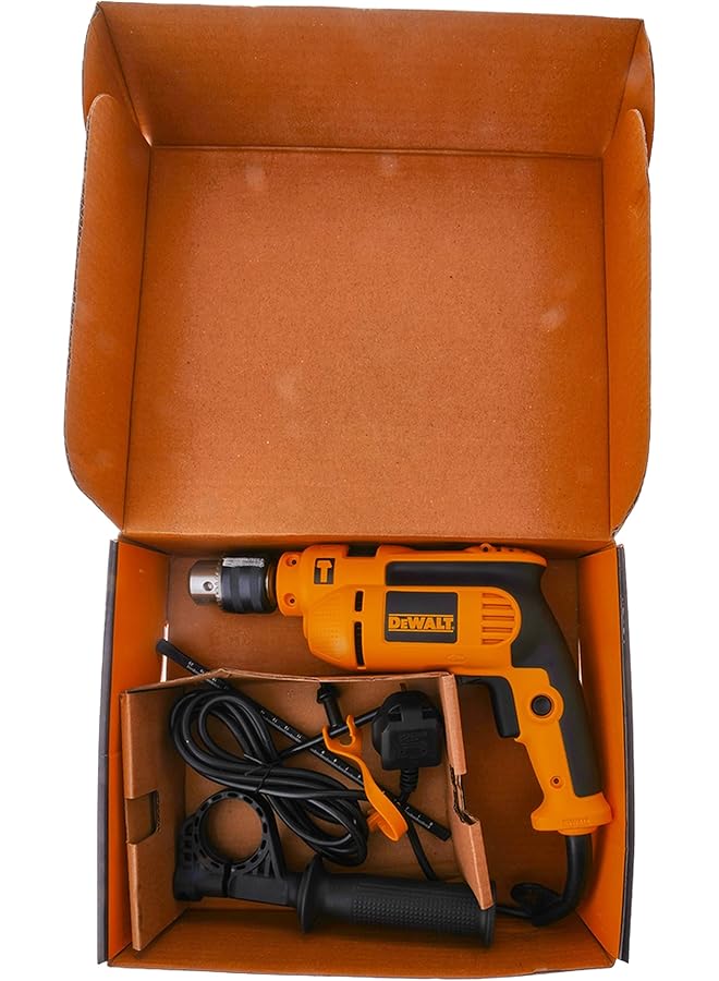 DEWALT 750W 13Mm Percussion Drill With Variable Speed Switch For Drilling Concrete Metal Wood Yellow Black Dwd024 B5 3 Year - Image 3