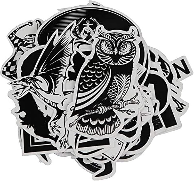 Car Stickers - 60pcs Laptop, Motorcycle, Bicycle, Luggage Decals, Graffiti Patches, Skateboard Stickers - No-Duplicate Pack