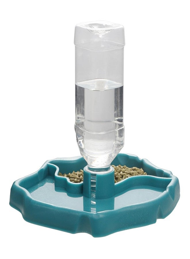 IBWell 2-in-1 Reptile Water Bowl Food Dish with Bottle Automatic Reptile Feeder for Turtle, Bearded Dragon, Lizard Gecko Water Bowl Food Dish - Image 1
