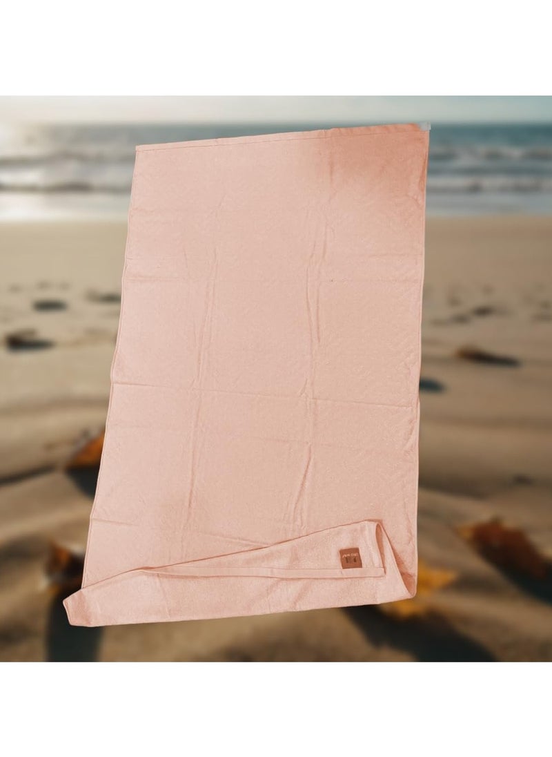 QBED Large velvet beach towel, size 95*180 cm, one piece (Simon)  - Image 2