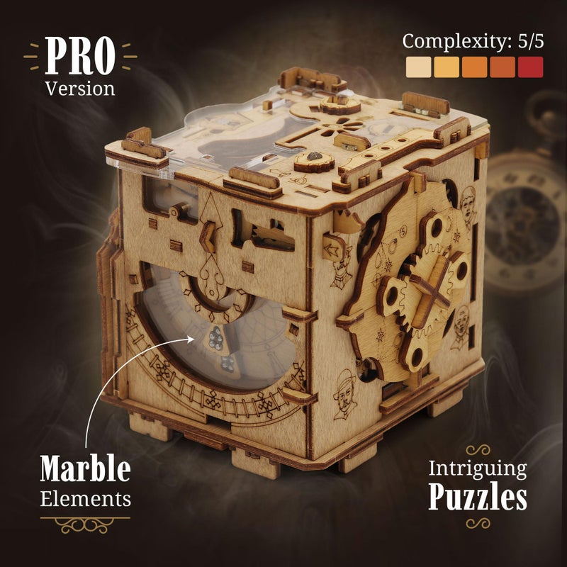 iDventure Cluebox PRO - Sherlock's Camera - Escape Room Game - sequential Puzzle Box - 3D Wooden Puzzle for Adults - Brain Teaser - Birthday Gift Gadget for Men and Women - Money Box - Image 4