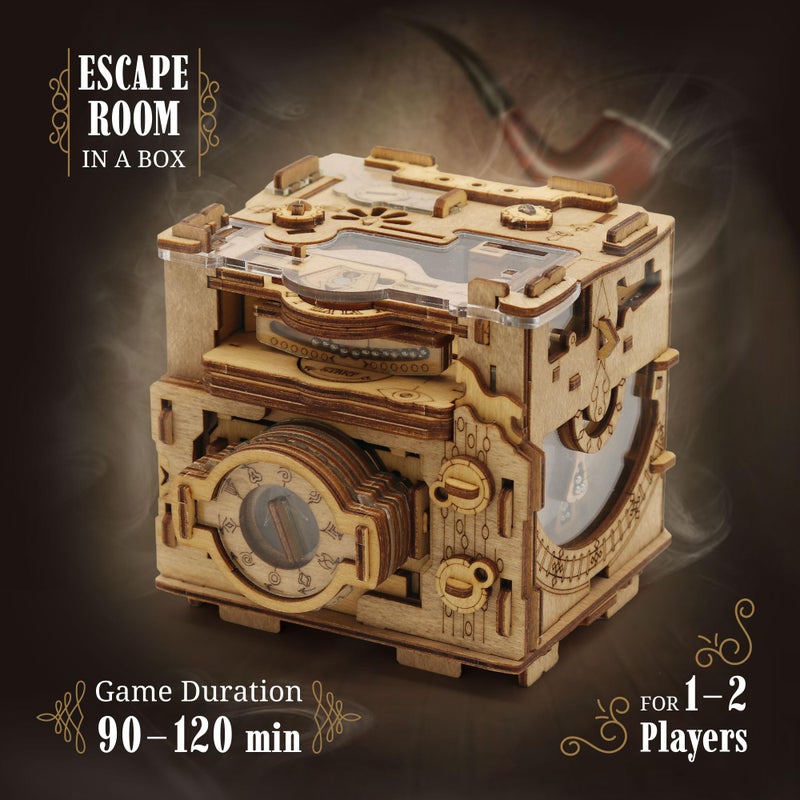 iDventure Cluebox PRO - Sherlock's Camera - Escape Room Game - sequential Puzzle Box - 3D Wooden Puzzle for Adults - Brain Teaser - Birthday Gift Gadget for Men and Women - Money Box - Image 2
