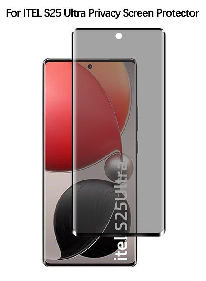 OLYSON ITEL S25 Ultra HD Full Privacy Anti-Peeping Screen Protector, Anti Spy Tempered Glass Screen Protector Film, Case Friendly and Anti-Scratch Bubble Free Compatible with ITEL S25 Ultra - Image 1