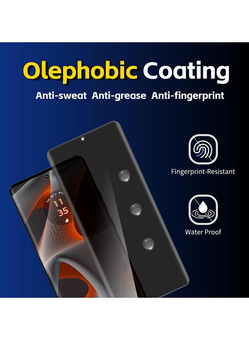 OLYSON ITEL S25 Ultra HD Full Privacy Anti-Peeping Screen Protector, Anti Spy Tempered Glass Screen Protector Film, Case Friendly and Anti-Scratch Bubble Free Compatible with ITEL S25 Ultra - Image 5