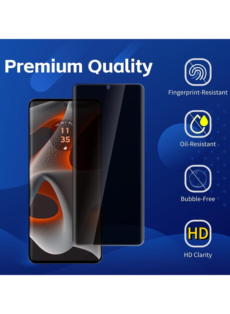 OLYSON ITEL S25 Ultra HD Full Privacy Anti-Peeping Screen Protector, Anti Spy Tempered Glass Screen Protector Film, Case Friendly and Anti-Scratch Bubble Free Compatible with ITEL S25 Ultra - Image 3