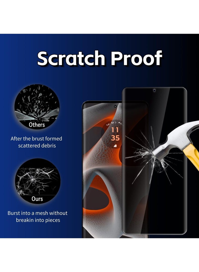 OLYSON ITEL S25 Ultra HD Full Privacy Anti-Peeping Screen Protector, Anti Spy Tempered Glass Screen Protector Film, Case Friendly and Anti-Scratch Bubble Free Compatible with ITEL S25 Ultra - Image 4