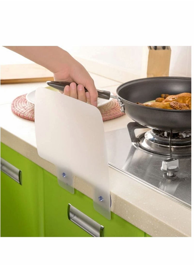 SYOSI - Kitchen Sink Splash Plate, Water Shield, Dishwasher Washing Baffle, Kitchen Sink Plate, Protective Cover, With Suction Cup, Sink Splash Baffle (3 Pieces) - Image 1