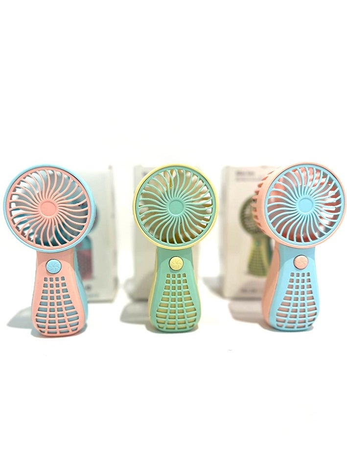 New Mini Small Fan USB Rechargeable Handheld Fan Portable Small Fan for Children and Students Outdoor Portable Small Fan