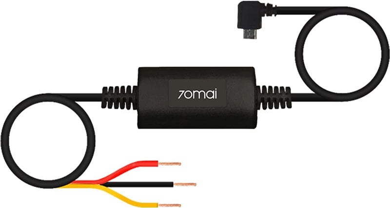 70 ماي طقم التوصيل الثابت 70mai UP02، كابل مايكرو USB بطول 10 أقدام لكاميرات داش كام، 12V-30V إلى 5V/2.4A، حماية الجهد المنخفض، مراقبة الوقوف لمدة 24 ساعة لكاميرات السيارة - Image 1