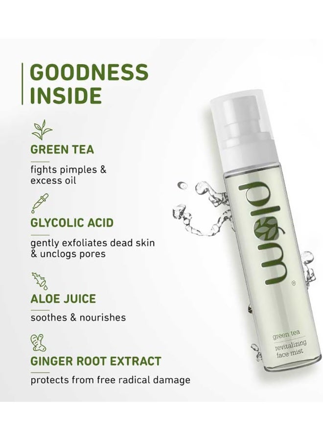 Plum Green Tea Revitalizing Face Mist 100ml | Refreshing Hydrating Facial Spray with Green Tea, Aloe And Glycolic Acid for Oily And Combination Skin, 3.38 fl oz - Image 4