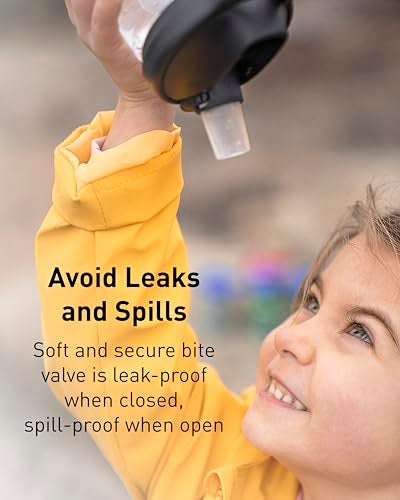 CamelBak Eddy+ Kids Bite Valve Straw Tritan Renew Water Bottle True Blue, 14oz - Image 4