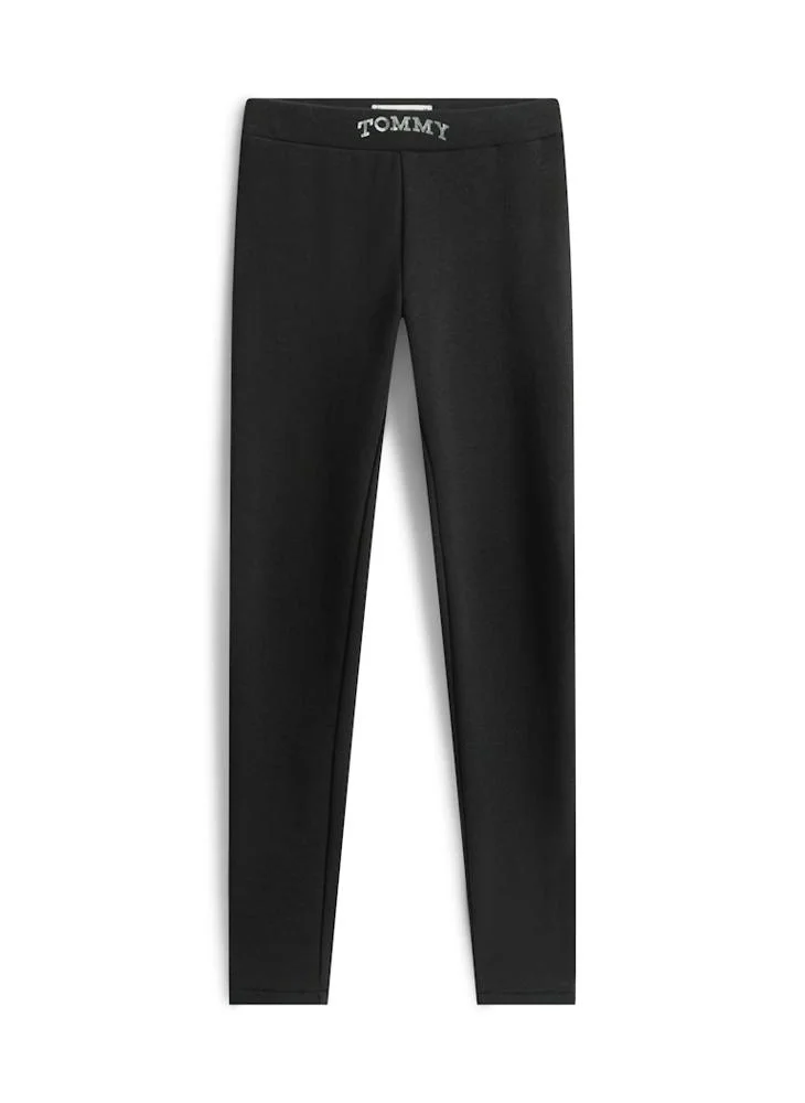 Tommy Hilfiger Black Kids Set Crew Neck T-shirt and Pant Set for Women | Best Price UAE