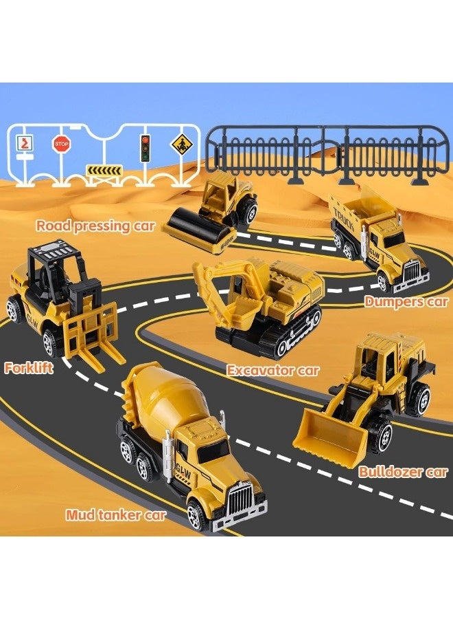 50 Pieces Diecast Vehicles, Construction Toys for Boys Ages 3-7: Construction Truck Playset, Car Truck Toys for Toddlers - Crane Digger Excavator Dump Truck, Construction Vehicle Toys, Gifts for Boys Ages 3 4 5 6 7 - Image 4