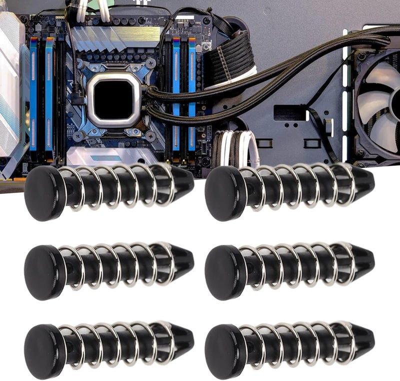 klarako Heat Sink Cooler Mounting Clip, 18.6mm Heat Sink Cooler Mounting Clip Plastic Fastener Set Kit with Firmer Fixing for Quick Heat Dissipation - Image 4