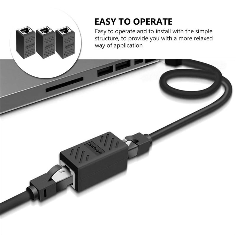 3 Pack Female to Female Ethernet Coupler Adapter Extends Cable Connection - Image 3