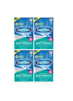Dentek DenTek Complete Clean Easy Reach Floss Picks, Advanced Fluoride Coating, Mouthwash Blast Flavor, 75 ct. (Pack of 4)  - Image 1