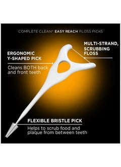 Dentek DenTek Complete Clean Easy Reach Floss Picks, Advanced Fluoride Coating, Mouthwash Blast Flavor, 75 ct. (Pack of 4)  - Image 4
