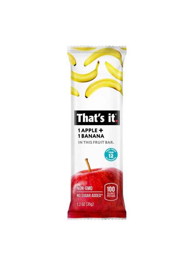 That's it. That'S It Nutrition Apples + Banana 100% Natural Real Fruit Bar, Paleo For Children & Adults, Non Gmo Sugar-Free, No Preservatives Energy Food, 14.4 Oz, Pack Of 12 - Image 2