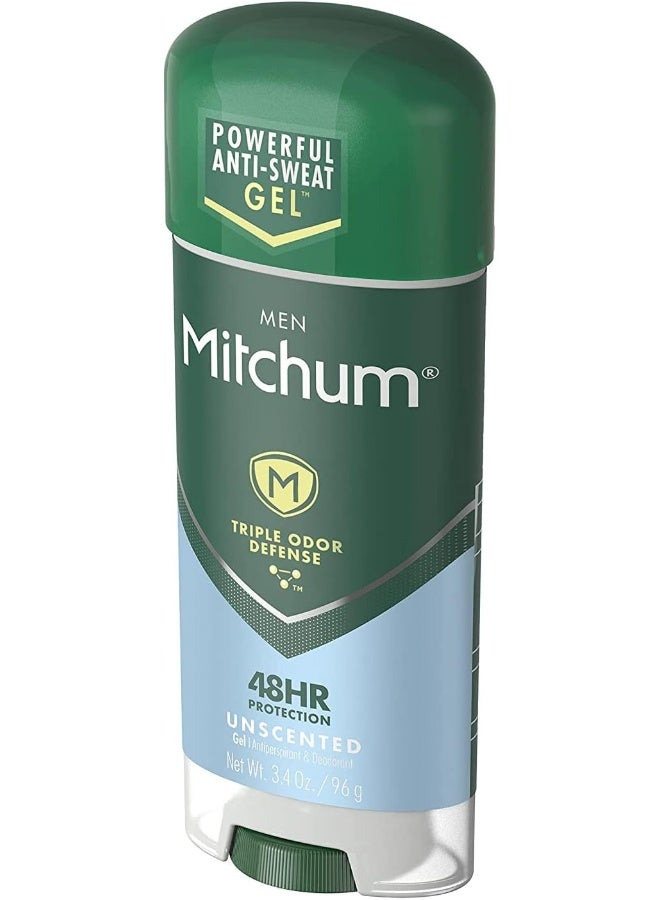 Mitchum Advanced Control Unscented Gel, Anti-Perspirant & Deodorant 3.4 oz - Image 3