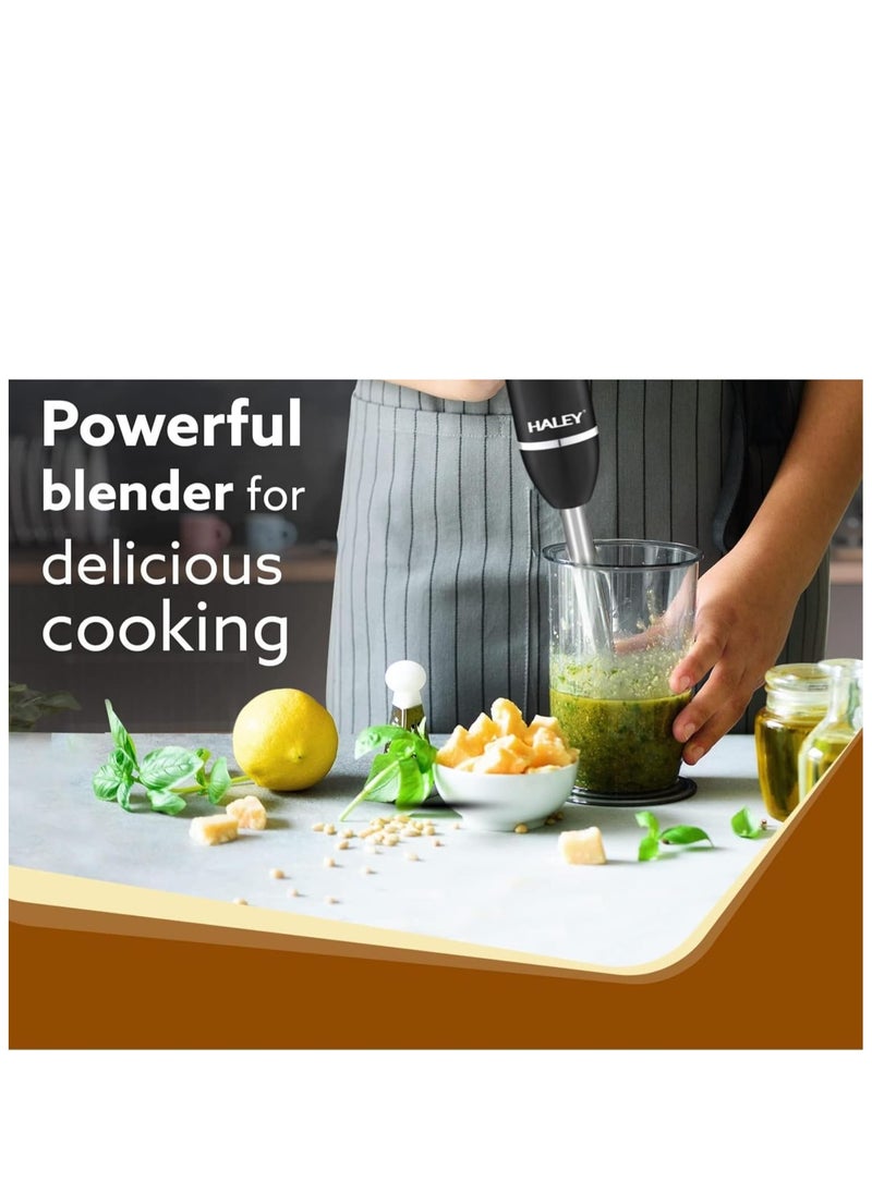 Haley - Wtrtr HALEY Hand Blender, 1600W 4-in-1 Stick Mixer, Immersion Hand Blender, Stainless Steel Food Processor,Mixing Cup,Meat Grinding Bowl.2-Year Warranty,HY-1020 (4 in 1) - Image 1