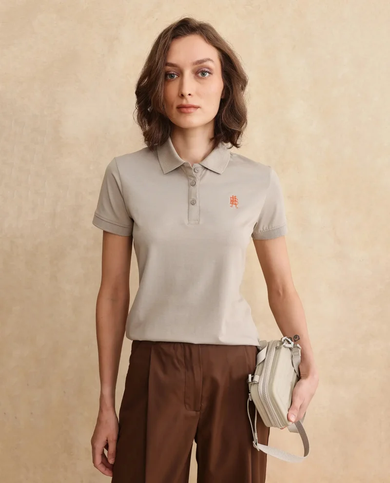 Rareism Women's Short Sleeve Plain Polo