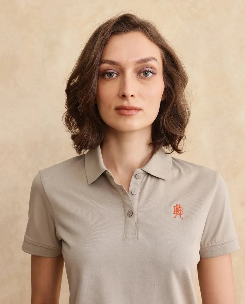 Rareism Women's Short Sleeve Plain Polo