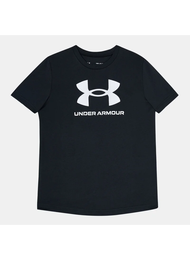 اندر ارمور Kids' Sportstyle Logo Training T-Shirt