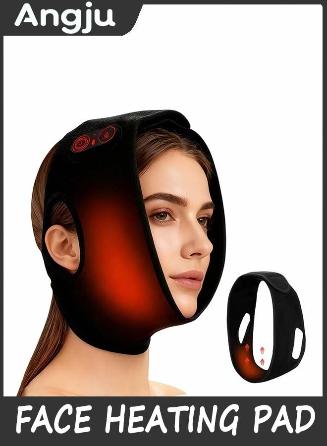 Angju Cordless Face Heating Pad For Tmj Pain Relief, With 3 Heat And Time Settings, Wrap, Rechargeble Warm Compress Jaw Chin Wisdom Teeth - Image 1